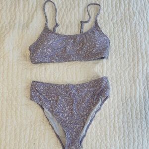 High waist bandeau bikini